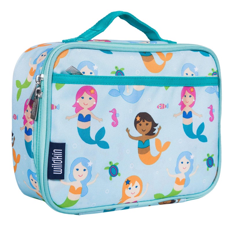 Wildkin Kids Insulated Lunch Box â€“ Durable and Reusable for School & Travel - Mermaids - Image 1